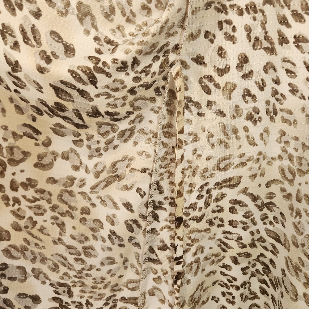 Luna Sea Trading Kimono Sleeve Robe Animal Leopard Print Beach Cover-up S/M - Picture 5 of 6